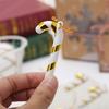 Pack of 6: 7cm Colored Candy Cane Christmas Tree Ornaments