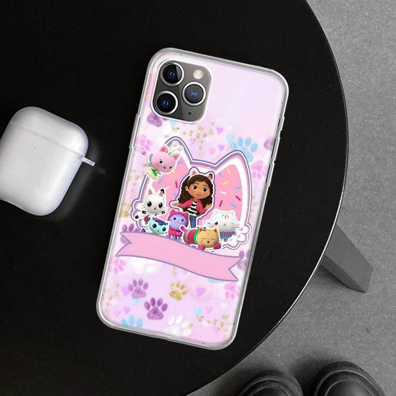 Cartoon Gabbys Dollhouse Phone Case Cover for iPhone 11 12 13 Mini 14 15 Plus 16 Pro Max 17 Air 7 8 + SE Art Customized Fundas 1