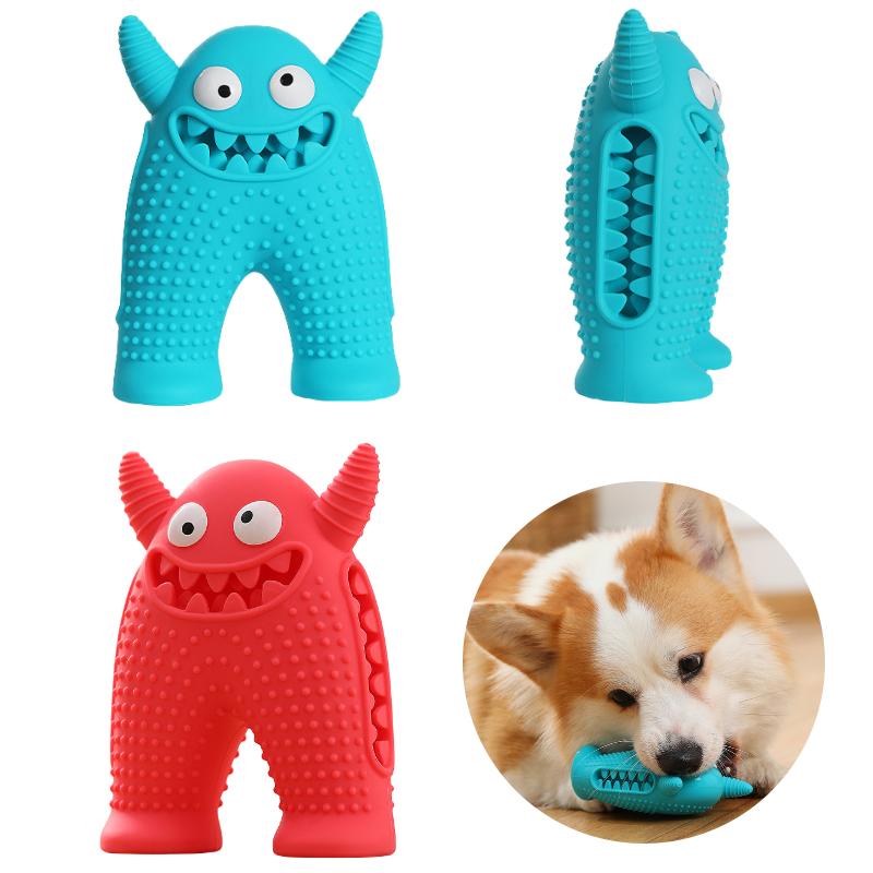 Monster Pet Chewable Toy Silicone Dog Grinding Teeth Bite Resistant Gift Audible