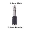3.5mm Male To Female 2RCA Auditory Connector Computer TV 3.5 6.5 Plug Female Auditory Adapter
