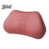 Neck Pain Relief Pillow for Commuting Memory Foam Car Pillow/Backrest Breathable PU Leather Cover with Adjustable Office Chair Headrest Attachment