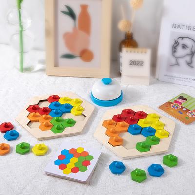 Intelligentes Denken versus Puzzlespiele, frühkindliche Bildung, pädagogisches Holzspielzeug, interaktive kreative Bautafeln für Eltern und Kinder