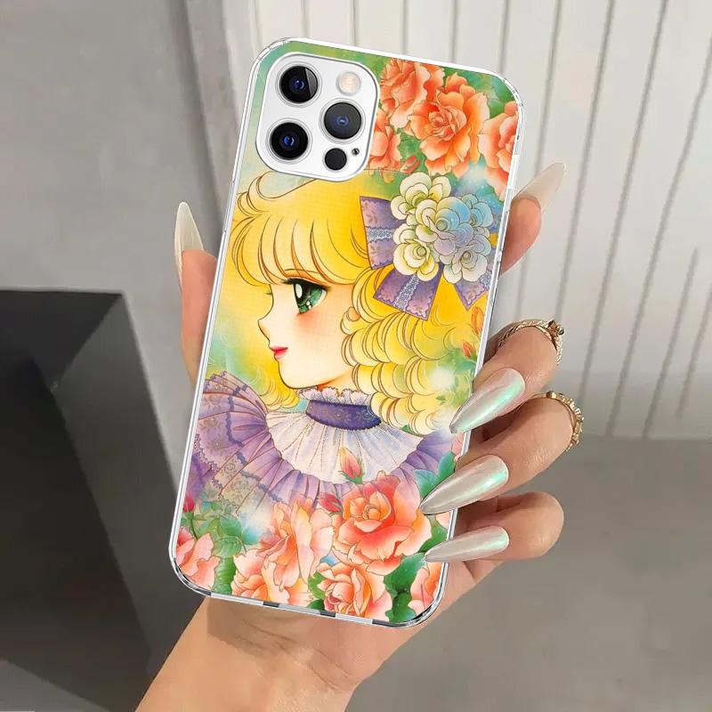 Anime Candy Phone Case for Iphone 17 Air 16 15 Plus 14 13 Mini 12 11 Pro Max 16E 7 8 SE 2020 Soft Funda Print Shell 17 Air 16 15