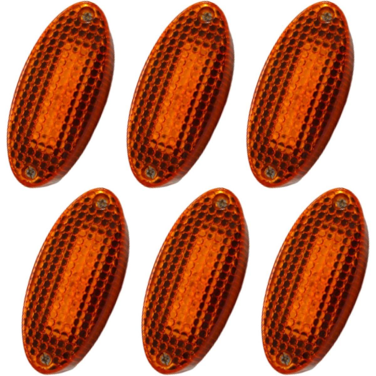 

APSMOTIV 6PCS Amber LED Side Marker Clearance Lamp Heavy Truck Lighting 12V Trailer Chicken Lights for Semi Trucks Freightliner Cargo Universal Fit бурштин