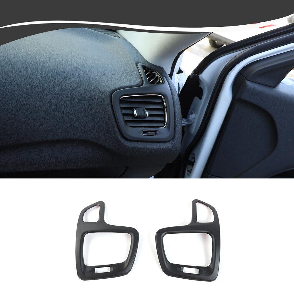 Dashboard Side Air Outlet Vent Cover Trim Bezel For Jeep Compass 17+ Matte Black
