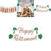 Retirement Theme Party Banner And Tassel With For Summer Event And Background Decor