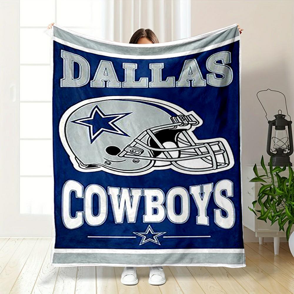 Dallas Cowboys Helmet Logo Design Blanket Flannel blanket for bedroom, living room, sofa, and nap sofas.