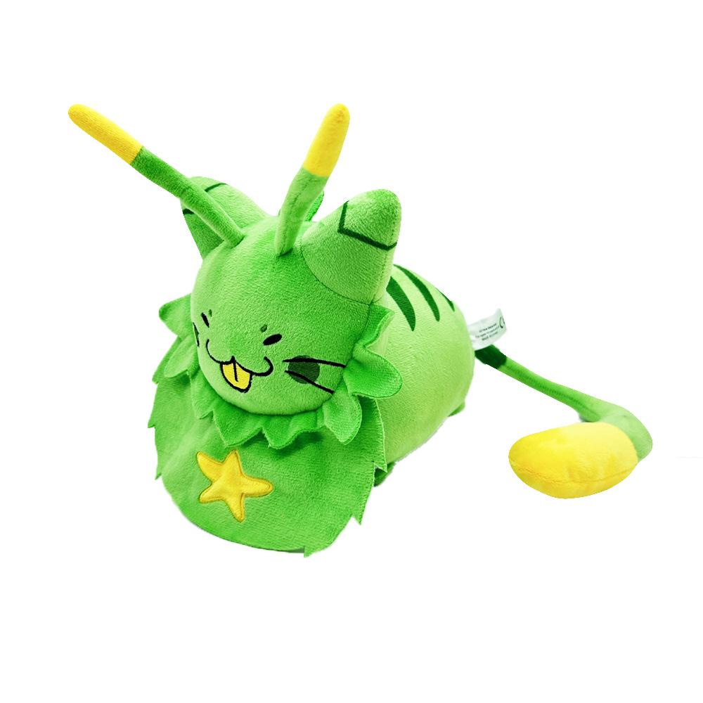 New Regretevator Gnarpy Plush Game Peripheral Green Kitten Plush Doll