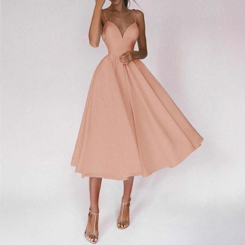 New Multi-Color Women's Swing Dress with Sexy Suspenders