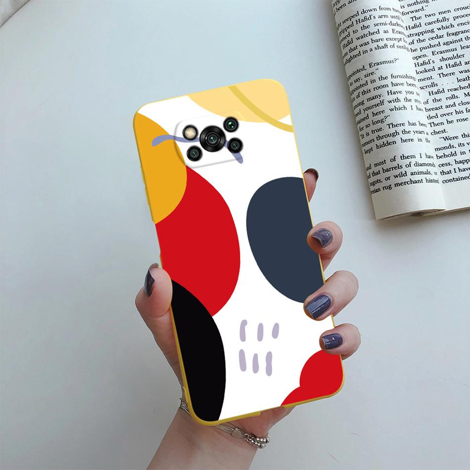 Cute Cartoon Cat Case For Poco X3 Pro Pocox3 X 3 NFC Back Cover Soft Silicone Matte Protective Funda For Xiaomi Poco X3 Pro Bag