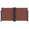Retractable Side Awning Brown 120 X 1000 Cm