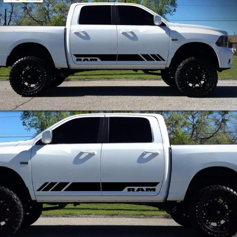 Horký prodej Vinylová nálepka na auto se vzorem pruhů Ram Pinstriping