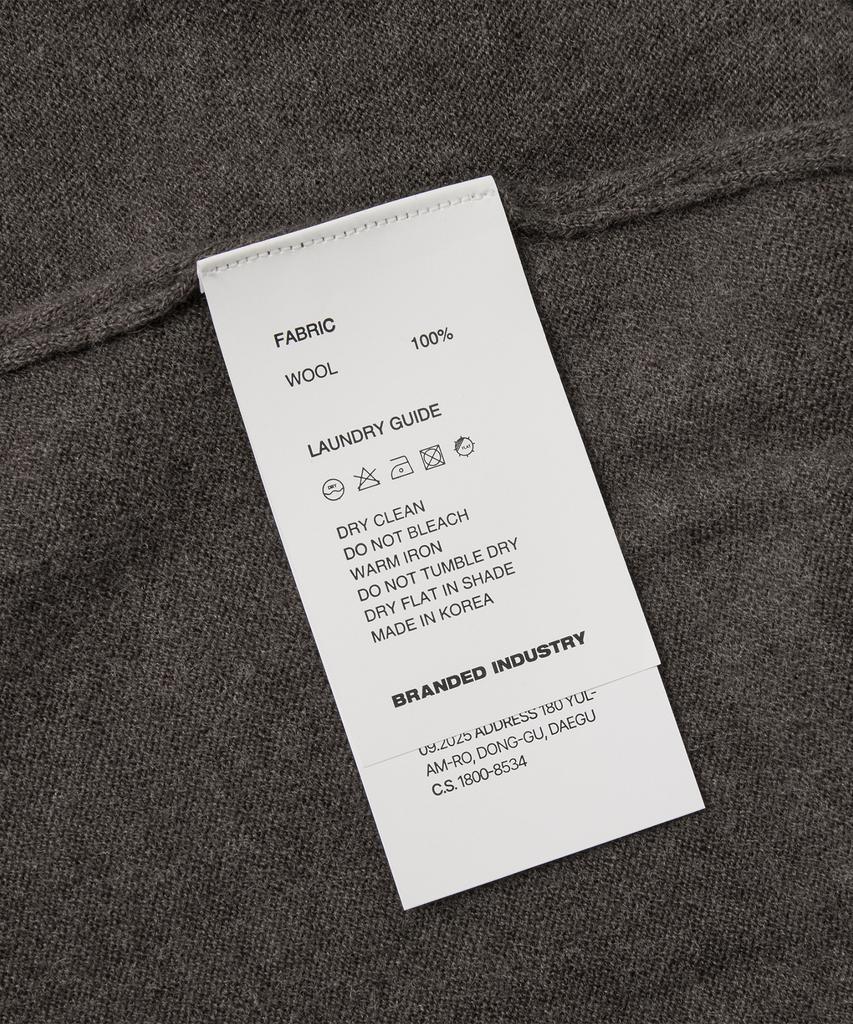 Branded [Superior] Essential Superfine V-Neck Cardigan [Taupe Brown]