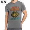 Men Fashion tshirt Plus Size summer For her t shirt I Have A Crappie Attitude Short Sleeve New Arrived Round Neck Tshirt