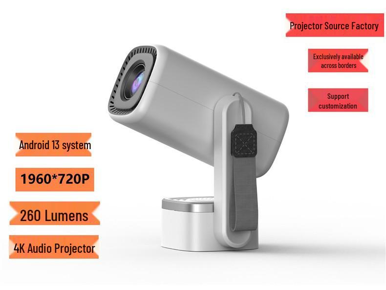 2026 German HD 4K Projector with Speaker for Home Theater and Outdoor Camping