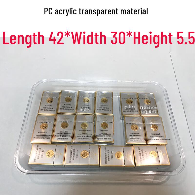 Commercial Rectangular Transparent Acrylic Food Display Tray