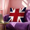 British National Flag Culture Pillow Case Square DoubleSided Sofa Cushion Cover Bedroom Bedside Pillow