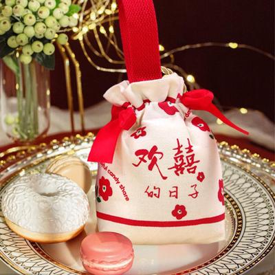 Brauttasche Dekoriert Traditionelle Chinesische Hochzeit Blumenmädchen Tragetasche Schicker Kordelzugbeutel Geschenk