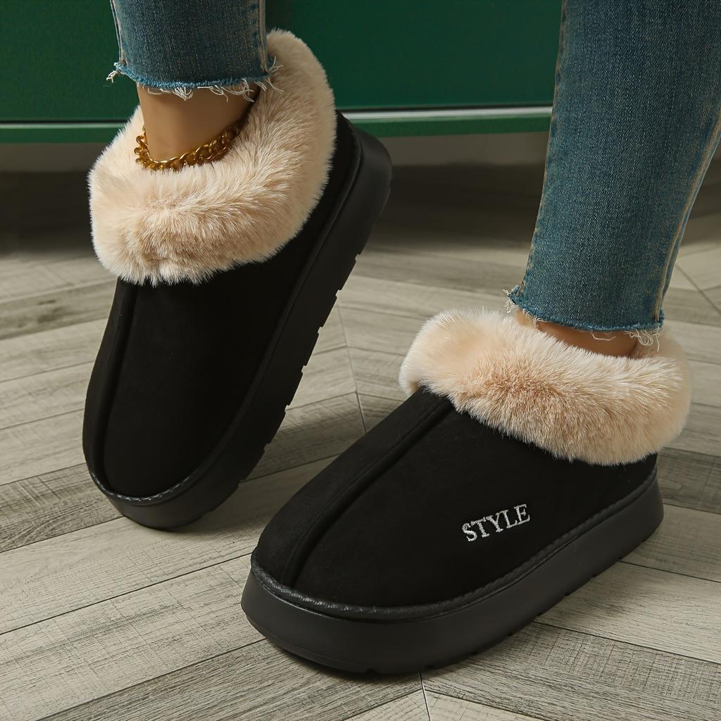 Men's and Women's Home Shoes, Fashionable, Comfortable, Non Slip, Thick Soled, Warm and Cold Resistant, Thick and Warm Short Boots for Wearing Outside