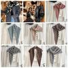 Cashmere Striped Scarf Plush Cape Wraps Simple Winter Shawl  Women/Men