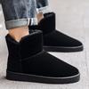 Men's Winter Cotton Snow Boots with Thick Fur Lining - Warm and Stylish Protection for Cold Weather
