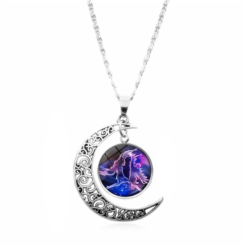 Constellation Crescent Necklace
