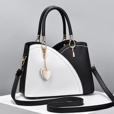 High-end Fashion Women's Bag Autumn and Winter New 2 Matching Color Women's Commuter Bag Trend Single Shoulder Messenger Handbag