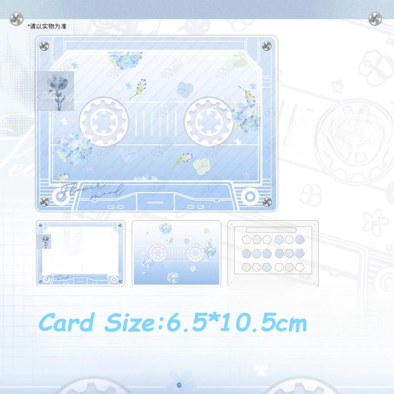 

Floral Language Tape Series Acrylic Photo Frames for 3 Inch Anime Card Display Kpop Photocard Storage with Holder Wholesales New Only Frame