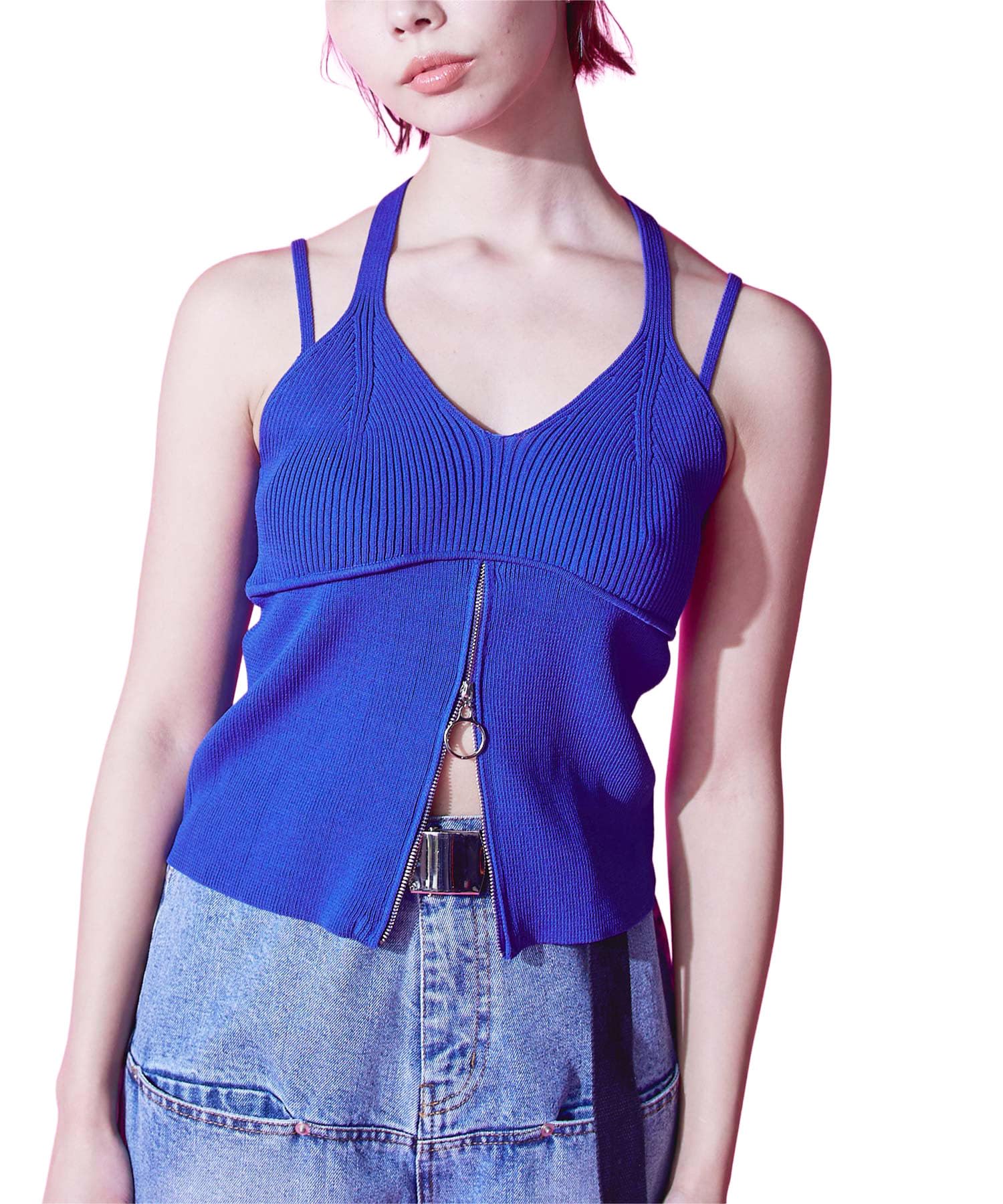 

miette Front Zip Camisole RDXX0941 Free Size Blue Women s синий