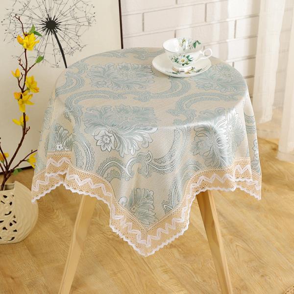 Household Minimalist Dining Table Cloth Countryside Style Small Round Table Cover Rectangular Floral Lace Universal Tablecloth