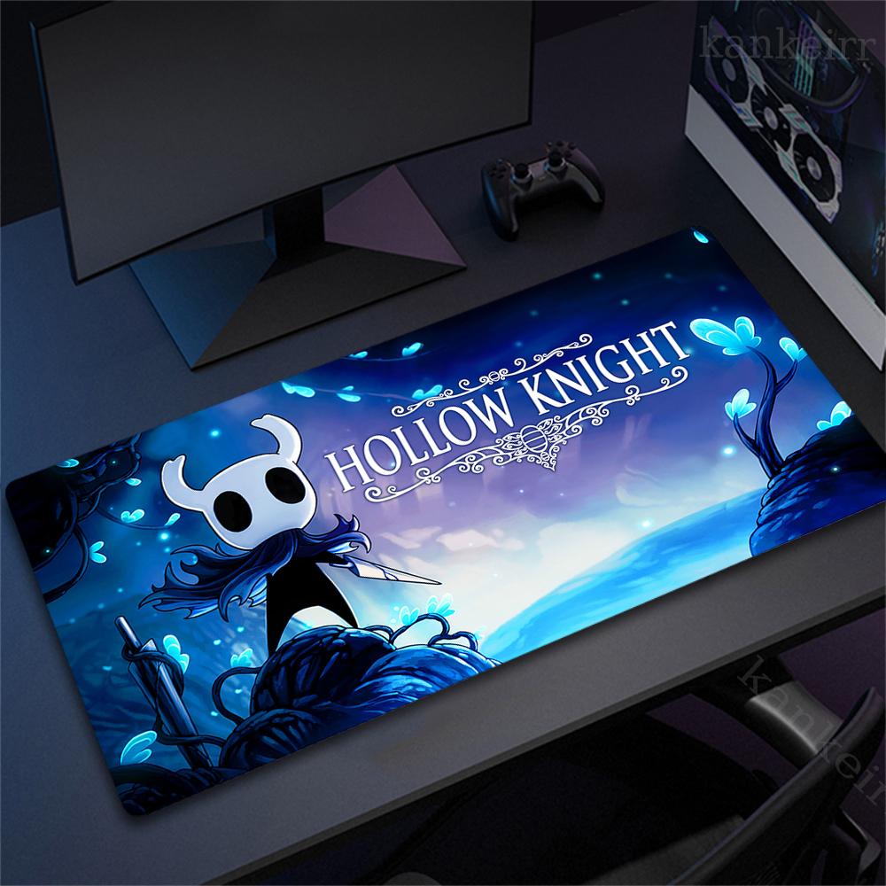 90x40cm Anime Hollow Knight Large Pc Rubber Mousepad Gaming Stitch Edge Thicken Mouse Mat Xxl NonSlip Keyboard Laptop Mausepads