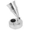 LED RV Reading Light 12V 3W Flexible Interior with Switch for Truck Trailer Boat Yacht CaravanSilver Shell Warm White