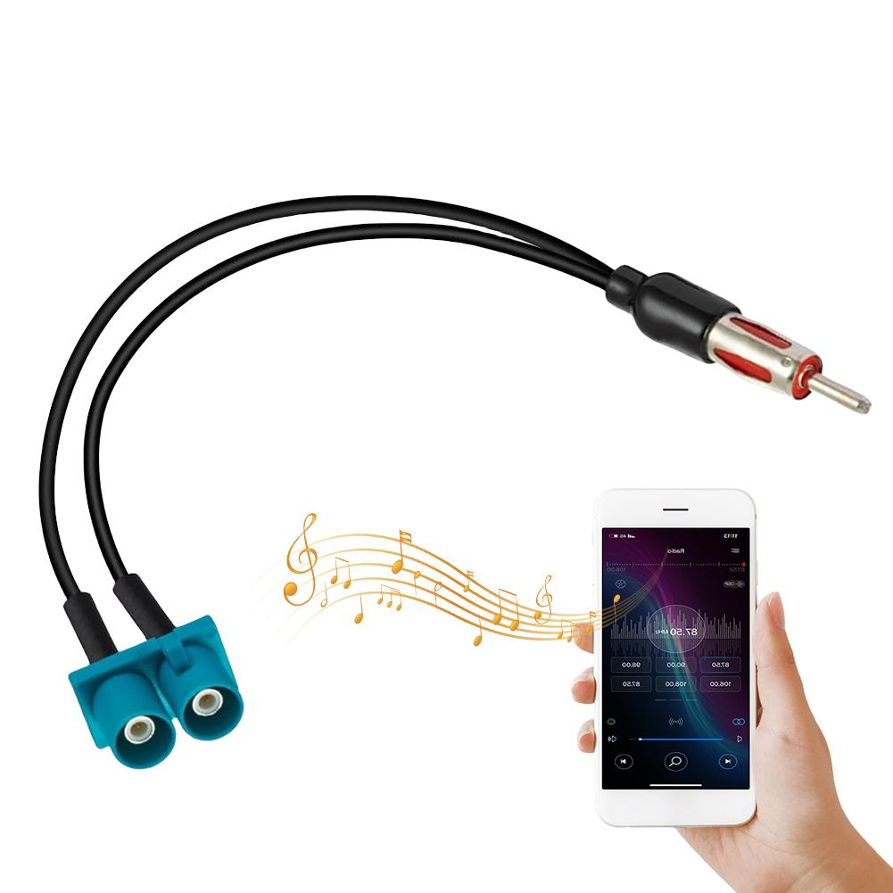 Car Audio Cable Adapter Antenna Dual Female Fakra Radio To Standard Moto Din Male Aerial Antenna Adapter For Ford Mondeo MA MB