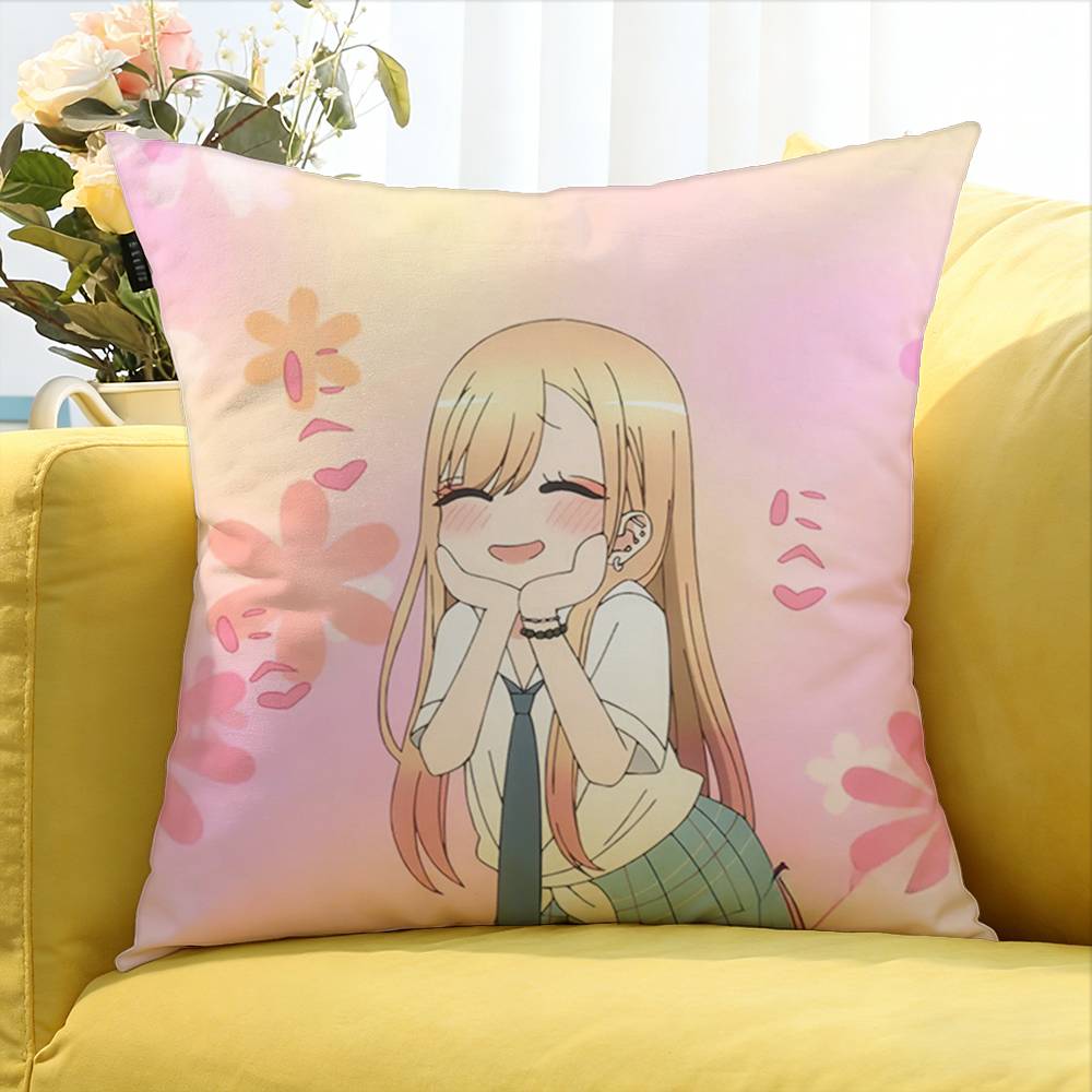 My D-Dress Up D-Darling Marin Kitagawa World Various Sizes Square Pillow Case For Car Home Bedchamber Decor