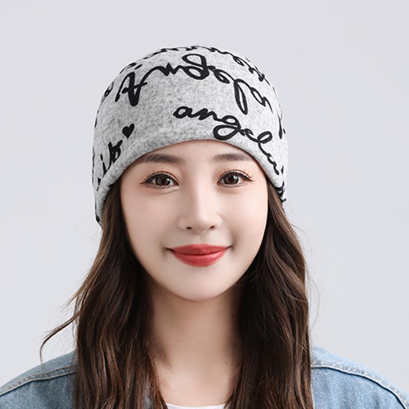Autumn & Winter Multifunctional Double-Layer Twisted Neck Scarf Hat Mask