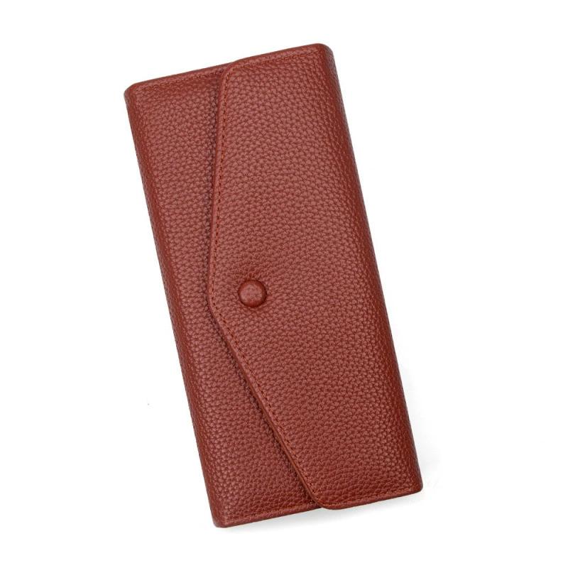 Women Long Wallet PU Leather Envelope Clutch Large Capacity Card Holder Multi Slot Coin Purse Lady Handbag