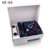 Men'S Tie Gift Box 6-Piece Set Tie Pocket Towel Scarf Cuff