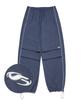 FILLUMINATE Nylon Two-Tuck Piping Pants - Blue