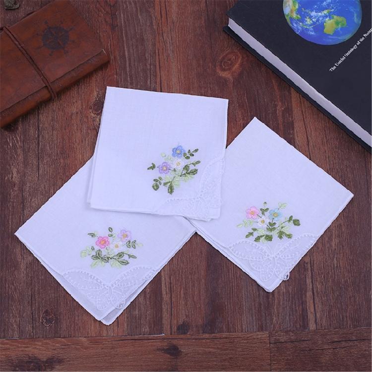 12packs Durability Washable Handkerchiefs Craftsmanship Collectible Hankies for Gifting and Personality Use