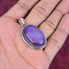 Purple Copper Turquoise Pendant, 925 Solid Sterling Silver Jewelry, Gemstone Pendant, Gift For Her Handmade Dainty Jewelry