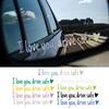 Car Mirror Sticker I Love You Drive Safe Car Mirror Stickers Car Interior Sticker I Love You Drive Safe Emblem Label Auto Decor