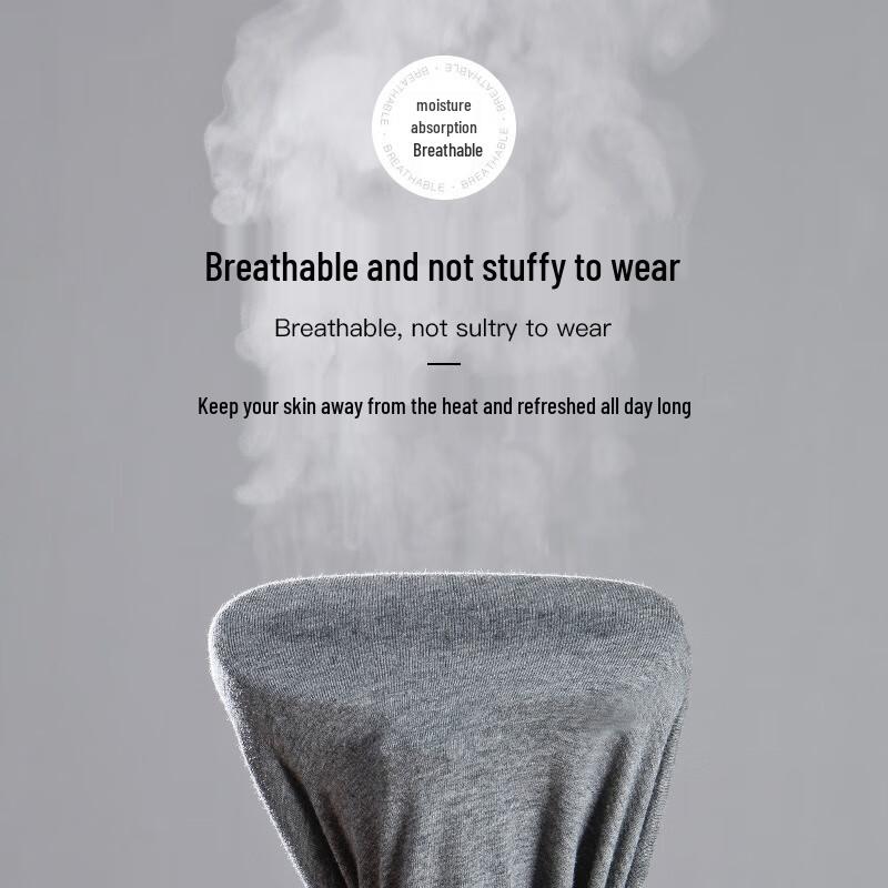 LangSha Men's Pure Cotton 7A Antibacterial Boxer Briefs 4-Pack