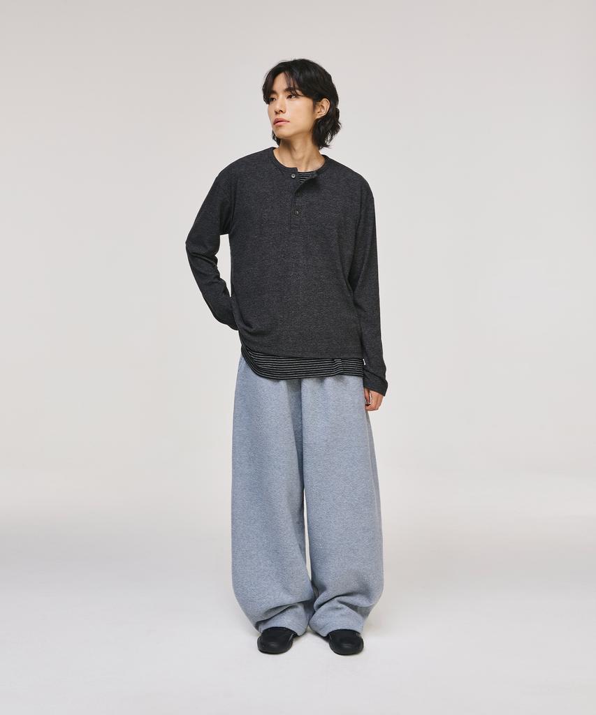 SIGNATURE Wide Polar Fleece Training Pants [Gray]