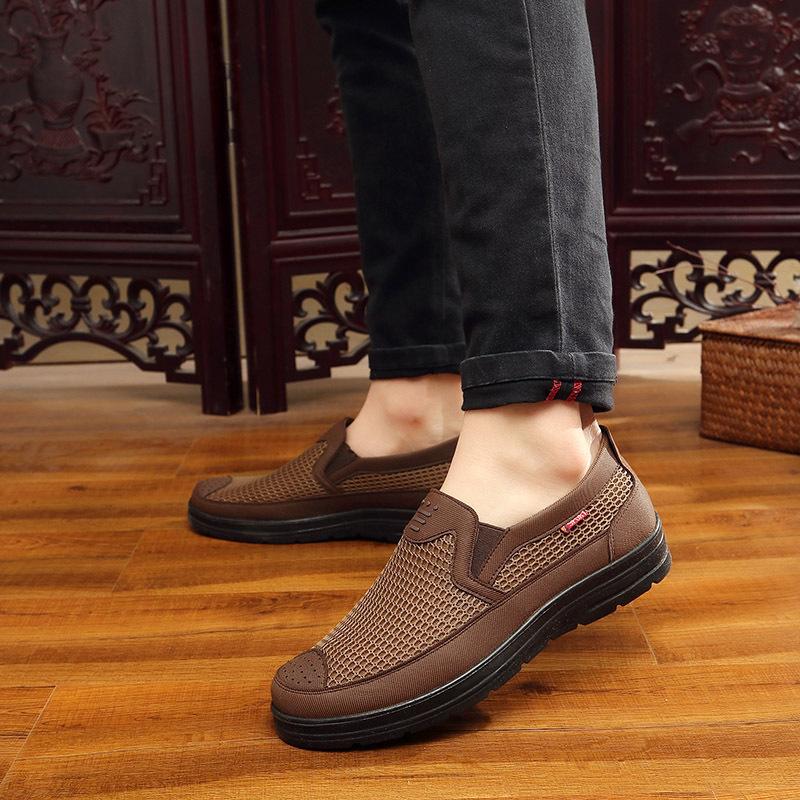 

Холщовые лоферы Слипоны Мужская повседневная обувь Лето Новинка 2024 Дышащая Модная Мягкая Плоская Обувь для Вождения UI90 39