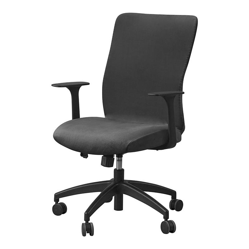 1pc Velvet Computer Office Chair Cover Solid Color Stretch Armchair Slipcover Anti-dirty Rotating Gaming Desk Seat Chair Covers