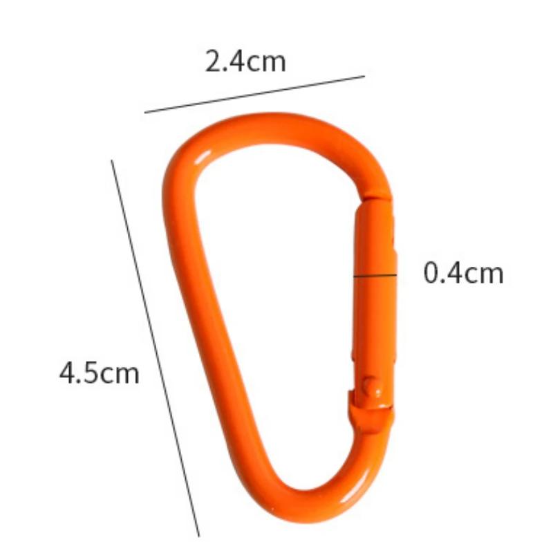 Aluminum Alloy Carabiner Buckle Camping Equipment Backpack Buckle Water Bottle Hanging Buckle Snap Hook Keychai