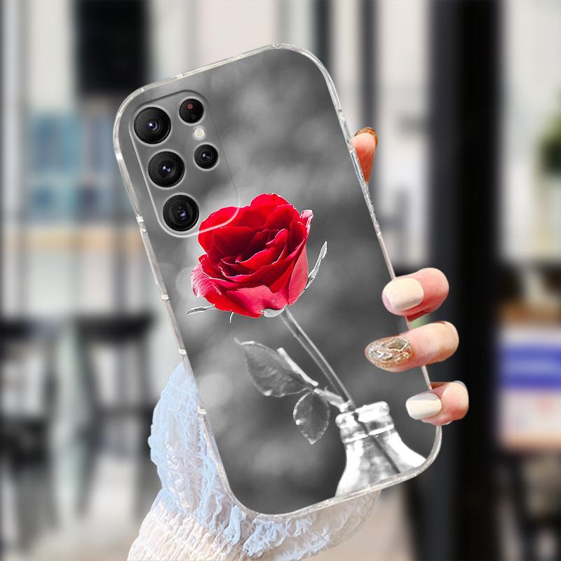 Clear Case For Samsung S25 S24 S23 S22 Ultra 5G Transparent Soft TPU Silicone Phone Cover For Galaxy S22 5G Protective Fundas