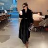 Fur jacket women's green fruit collar mink coat 2024 winter fur environmentally friendly fur thickened warm plush top