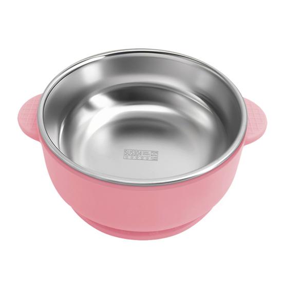 

Yousheng Детская миска для кормления из нержавеющей стали двухслойная миска для риса с присоской не содержит БФА миска для супа с двойными ручками контейнеры для еды