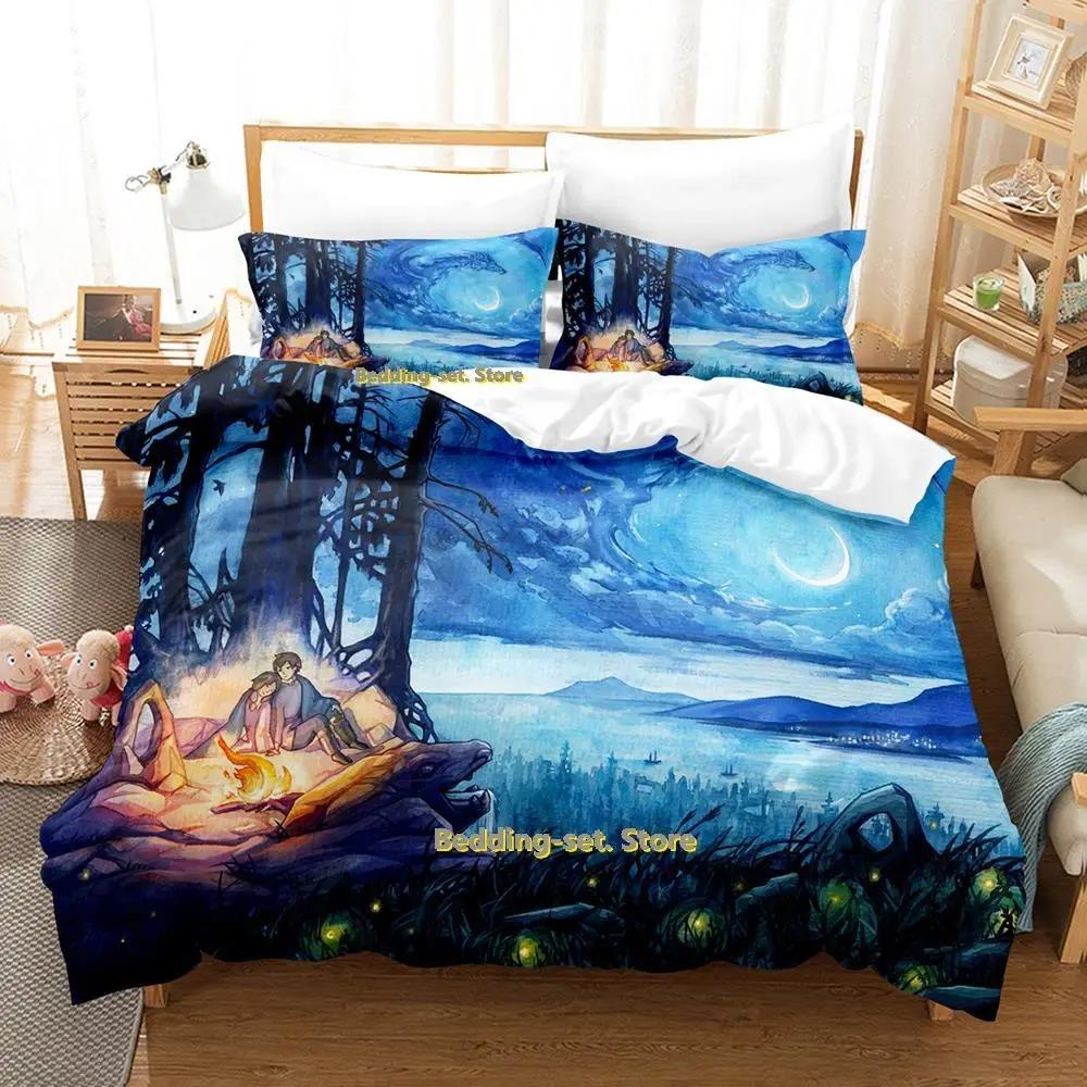 Tales From Earthsea Bedding Set Single Twin Full Queen King Size Bed Set Adult Kid Bedroom Duvetcover Sets Anime Bed Sheet Set